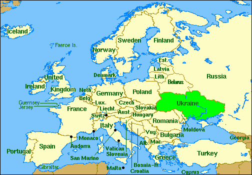 ukraine karte europa